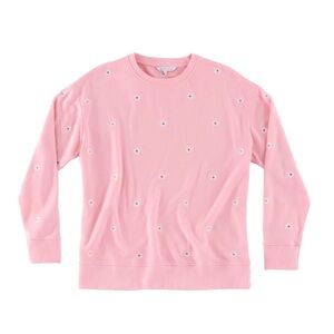 Shiraleah Daisy Sweatshirt Pink 100% Cotton Size L